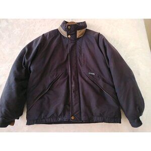 J G Hook Womens Down Filled Puffer Jacket Outdoor Winter Warm Size Medium Blue